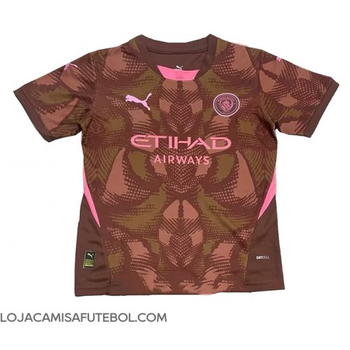 Camisa de Futebol Manchester City Goleiro Equipamento Principal 2024-25 Manga Curta